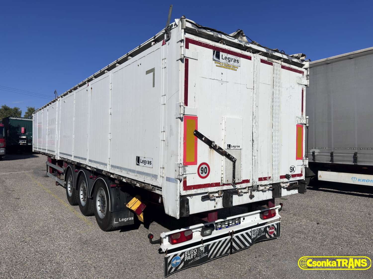 LEGRAS FMA, D34, 63m3, Moving Floor, Side Door, Lift Axle - 1